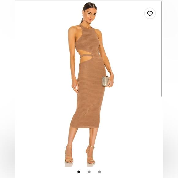 NWOT × REVOLVE Athena Midi Dress in Mushroom
Michael Costello size small - Picture 1 of 6